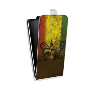 Дизайнерский вертикальный чехол-книжка для Nokia 6 (2018) Флаг Раста (на заказ)