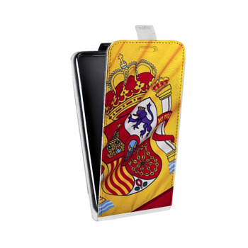 Дизайнерский вертикальный чехол-книжка для HTC One Mini Флаг Испании (на заказ)