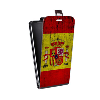 Дизайнерский вертикальный чехол-книжка для Samsung Galaxy Alpha Флаг Испании (на заказ)