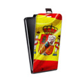 Дизайнерский вертикальный чехол-книжка для Alcatel One Touch Idol Флаг Испании