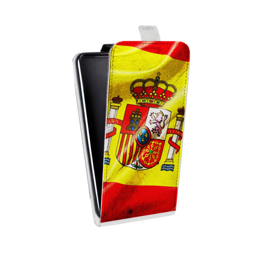 Дизайнерский вертикальный чехол-книжка для LG G7 Fit Флаг Испании