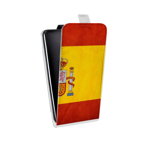 Дизайнерский вертикальный чехол-книжка для Samsung Galaxy Grand Флаг Испании