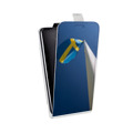 Дизайнерский вертикальный чехол-книжка для ASUS ZenFone 3 Max ZC553KL Флаг Швеции