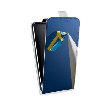 Дизайнерский вертикальный чехол-книжка для Nokia 5 Флаг Швеции (на заказ)