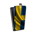 Дизайнерский вертикальный чехол-книжка для Alcatel Idol 5S Флаг Швеции