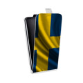 Дизайнерский вертикальный чехол-книжка для Lenovo A6000 Флаг Швеции