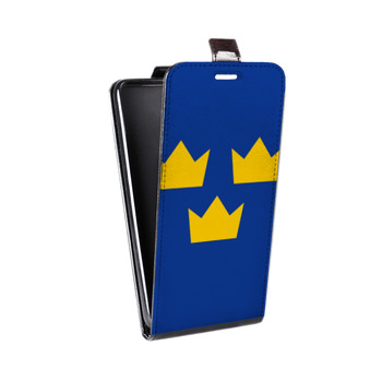 Дизайнерский вертикальный чехол-книжка для Huawei Honor 4C Pro Флаг Швеции (на заказ)