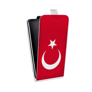 Дизайнерский вертикальный чехол-книжка для Huawei Y5 II Флаг Турции (на заказ)
