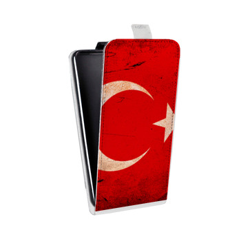 Дизайнерский вертикальный чехол-книжка для Xiaomi Poco X3 Флаг Турции (на заказ)