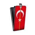 Дизайнерский вертикальный чехол-книжка для Iphone 5c Флаг Турции