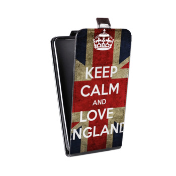 Дизайнерский вертикальный чехол-книжка для Iphone 7 Флаг Британии (на заказ)