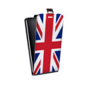 Дизайнерский вертикальный чехол-книжка для Alcatel One Touch Idol Флаг Британии