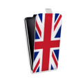 Дизайнерский вертикальный чехол-книжка для HTC Desire 12 Флаг Британии