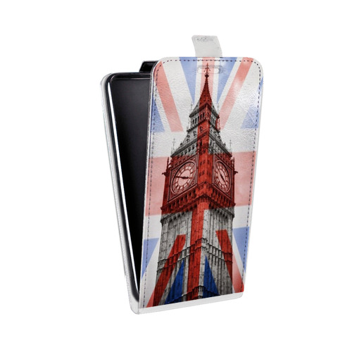 Дизайнерский вертикальный чехол-книжка для Huawei Y9 (2018) Флаг Британии