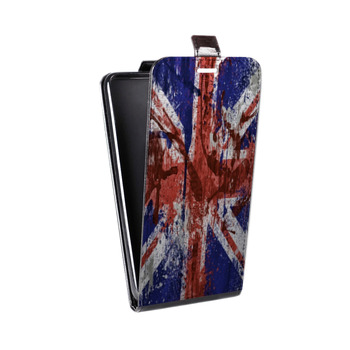 Дизайнерский вертикальный чехол-книжка для Sony Xperia E4g Флаг Британии (на заказ)