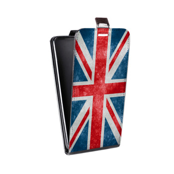 Дизайнерский вертикальный чехол-книжка для Alcatel One Touch Pop D5 Флаг Британии (на заказ)