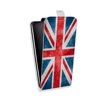 Дизайнерский вертикальный чехол-книжка для Alcatel One Touch Pop D5 Флаг Британии (на заказ)