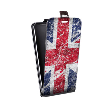 Дизайнерский вертикальный чехол-книжка для Samsung Galaxy Core Lite Флаг Британии (на заказ)