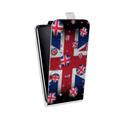 Дизайнерский вертикальный чехол-книжка для Samsung Galaxy Grand 2 Флаг Британии
