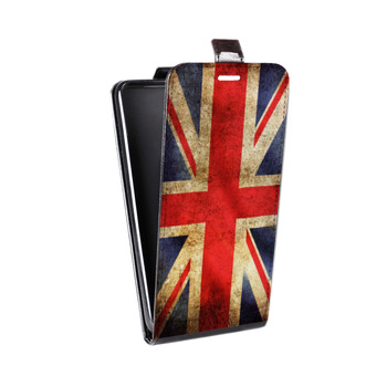 Дизайнерский вертикальный чехол-книжка для Samsung Galaxy Alpha Флаг Британии (на заказ)