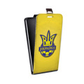 Дизайнерский вертикальный чехол-книжка для Samsung Galaxy Ace 4 Флаг Украины