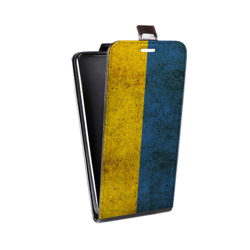 Дизайнерский вертикальный чехол-книжка для ASUS ZenFone 4 ZE554KL Флаг Украины