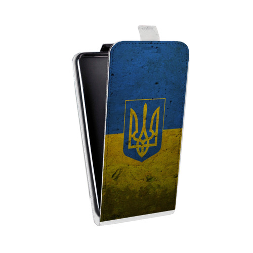 Дизайнерский вертикальный чехол-книжка для ASUS Zenfone 2 Laser 5 ZE500KL Флаг Украины