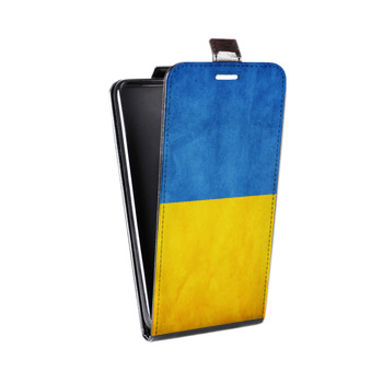 Дизайнерский вертикальный чехол-книжка для Alcatel One Touch Pop D5 Флаг Украины (на заказ)