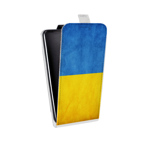 Дизайнерский вертикальный чехол-книжка для Microsoft Lumia 535 Флаг Украины
