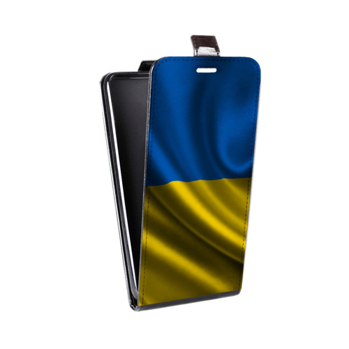 Дизайнерский вертикальный чехол-книжка для HTC 10 Флаг Украины