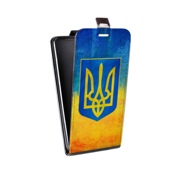 Дизайнерский вертикальный чехол-книжка для Huawei P30 Pro Флаг Украины (на заказ)