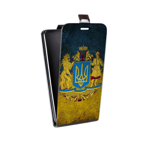 Дизайнерский вертикальный чехол-книжка для Asus ZenFone 3 5.2 Флаг Украины
