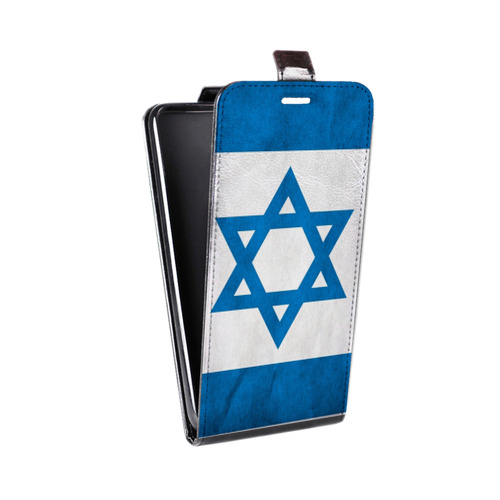 Дизайнерский вертикальный чехол-книжка для Xiaomi RedMi Note 4X Флаг Израиля