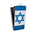 Дизайнерский вертикальный чехол-книжка для Microsoft Lumia 950 Флаг Израиля