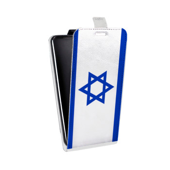 Дизайнерский вертикальный чехол-книжка для ASUS Zenfone 2 Laser Флаг Израиля (на заказ)