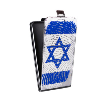 Дизайнерский вертикальный чехол-книжка для HTC Desire V Флаг Израиля (на заказ)