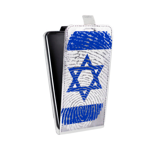 Дизайнерский вертикальный чехол-книжка для Alcatel Idol 5S Флаг Израиля