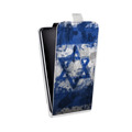 Дизайнерский вертикальный чехол-книжка для LG G7 Fit Флаг Израиля