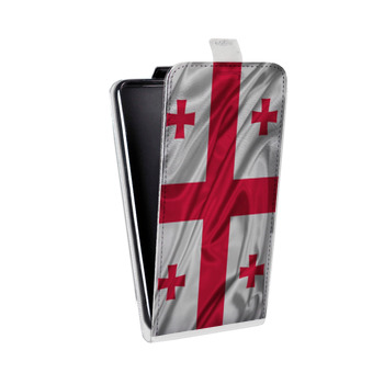 Дизайнерский вертикальный чехол-книжка для Samsung Galaxy S10 Lite Флаг Грузии (на заказ)