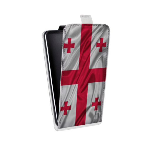 Дизайнерский вертикальный чехол-книжка для ASUS ZenFone 4 Selfie Флаг Грузии