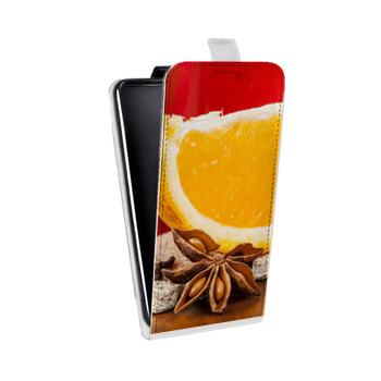 Дизайнерский вертикальный чехол-книжка для Iphone 7 Plus / 8 Plus Апельсины (на заказ)