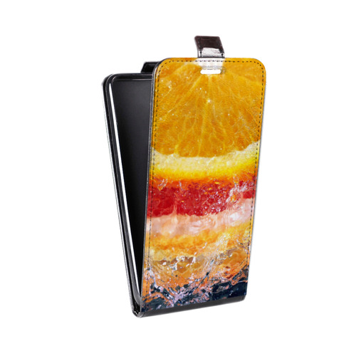 Дизайнерский вертикальный чехол-книжка для Motorola Moto E5 Plus Апельсины