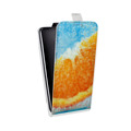 Дизайнерский вертикальный чехол-книжка для HTC U Ultra Апельсины