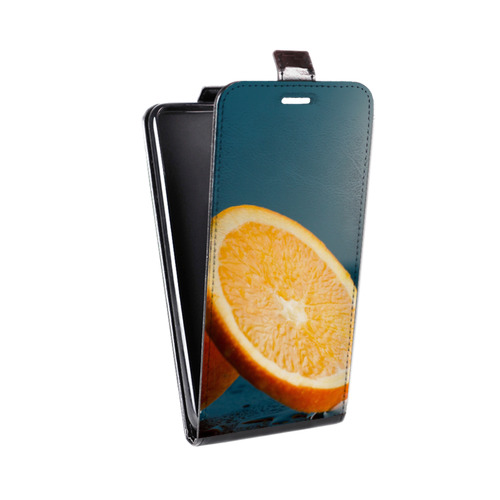 Дизайнерский вертикальный чехол-книжка для Sony Xperia XZ Апельсины