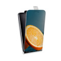 Дизайнерский вертикальный чехол-книжка для HTC U Ultra Апельсины