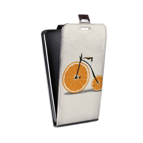 Дизайнерский вертикальный чехол-книжка для LG Stylus 3 Апельсины