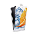 Дизайнерский вертикальный чехол-книжка для Motorola Moto E5 Plus Апельсины
