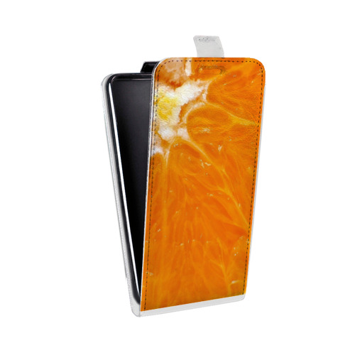 Дизайнерский вертикальный чехол-книжка для Alcatel Pop 4 Plus Апельсины