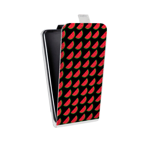 Дизайнерский вертикальный чехол-книжка для LG V10 Арбузы