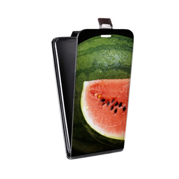 Дизайнерский вертикальный чехол-книжка для Iphone 7 Арбузы (на заказ)